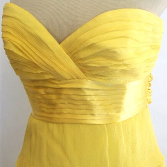 BCBG MAXAZRIA Pale Lime Evening Formal Gown - Picture 5 of 12